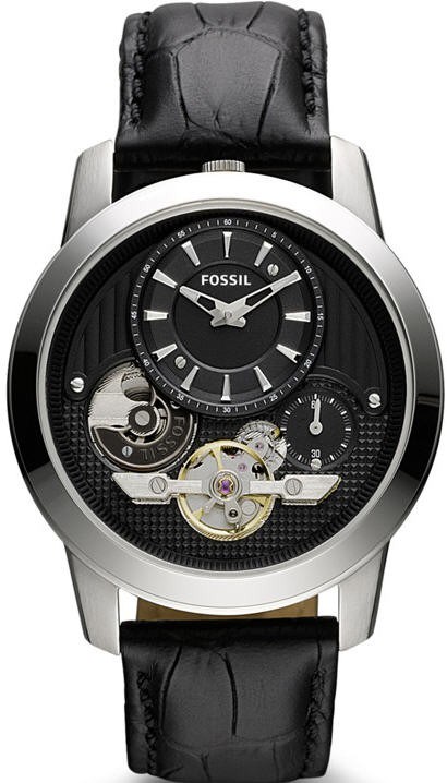 Men's Black Fossil Grant Twist Automatic