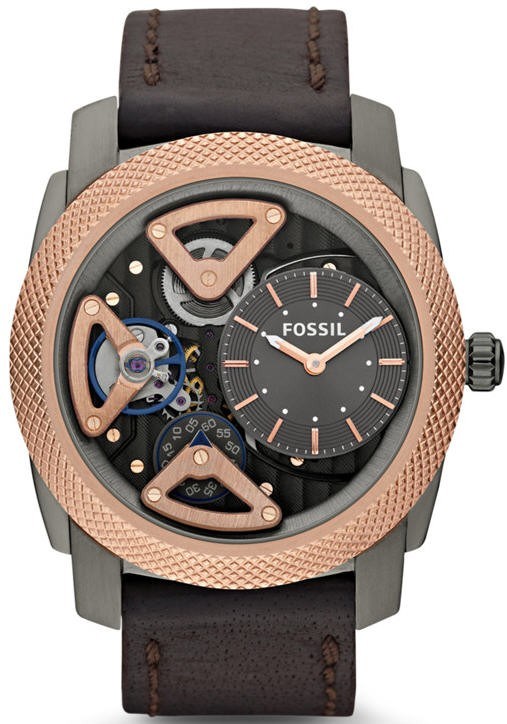 Men's Brown Fossil Twist Mechanical Auto