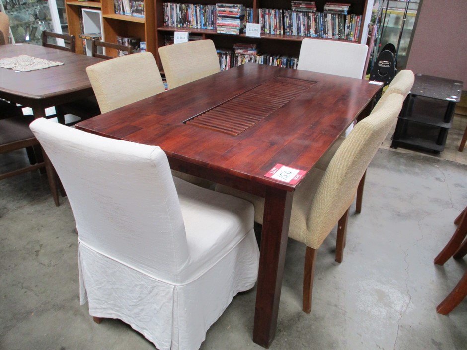 Timber Dining Suite Comprises Auction (01547033586) Grays Australia