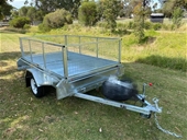 8 x 5 Single Axle Braked Trailer 1500kg + 900mm Cage