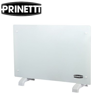 Prinetti 2000W Glass Panel Heater - Whit