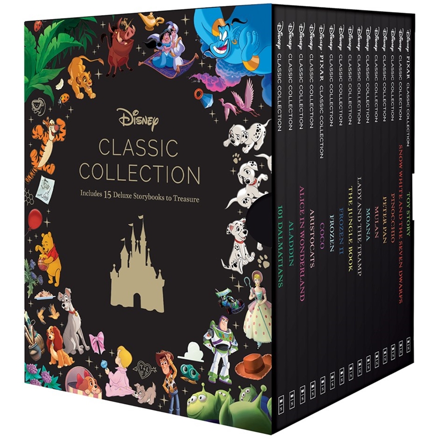 DISNEY Classic Collection, 15 Books, Box Set, Black. N.B. 2x