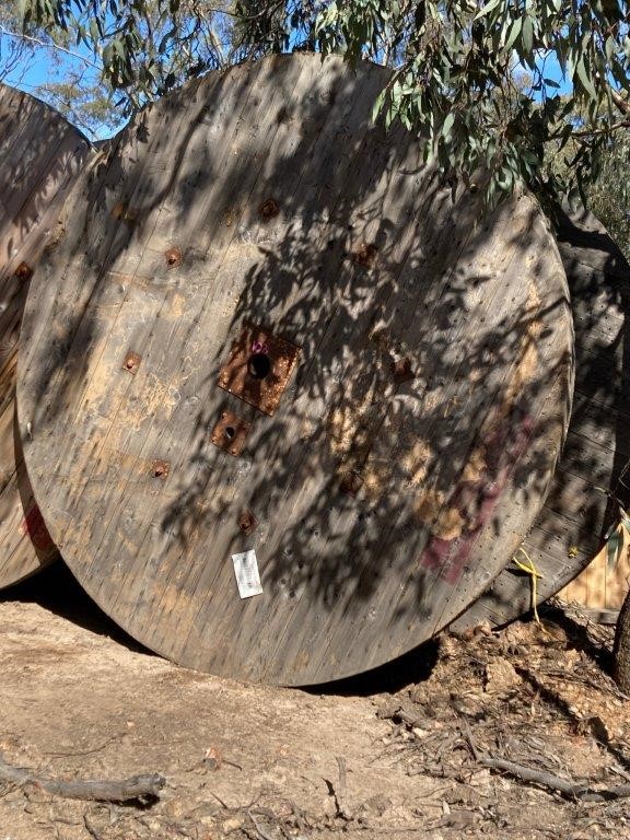 Large Timber Cable Reel Auction (0090-3020514) | Grays Australia