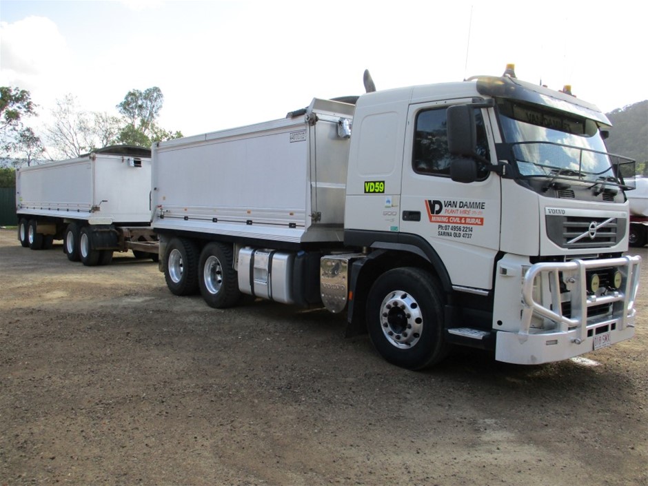 Volvo FMX 500 6x4 Three-Way Tipper Truck (2019) Exterior and