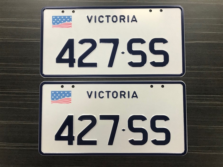 427SS Themed Custom Number plates (VIC) Auction (000120082731) Grays