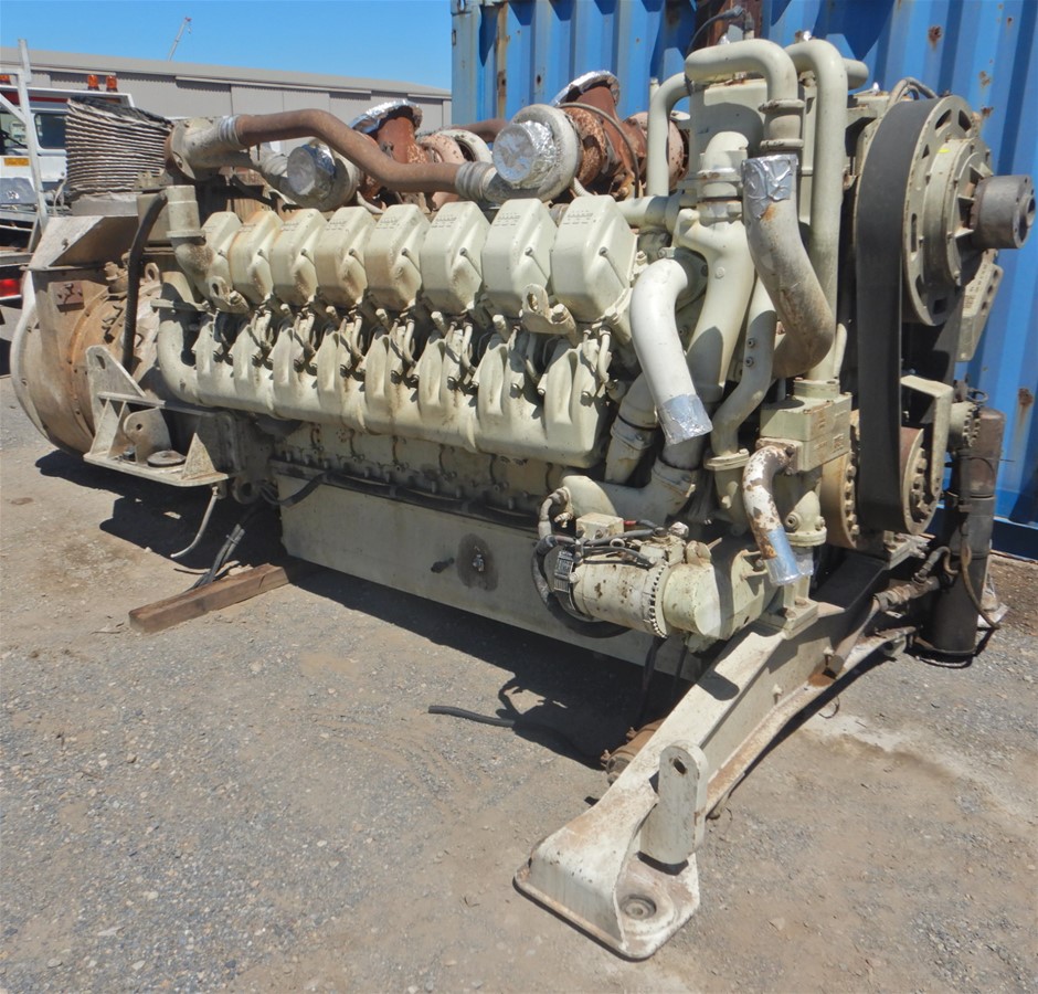 Detroit 16V71 Quad turbo Diesel Motor (Pooraka, SA) Auction (0001