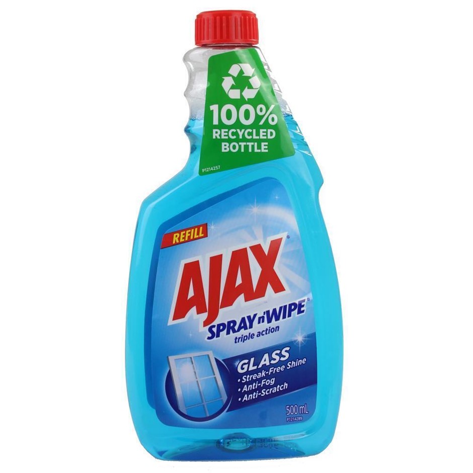 Ajax Spray n' Wipe Triple Action Glass C