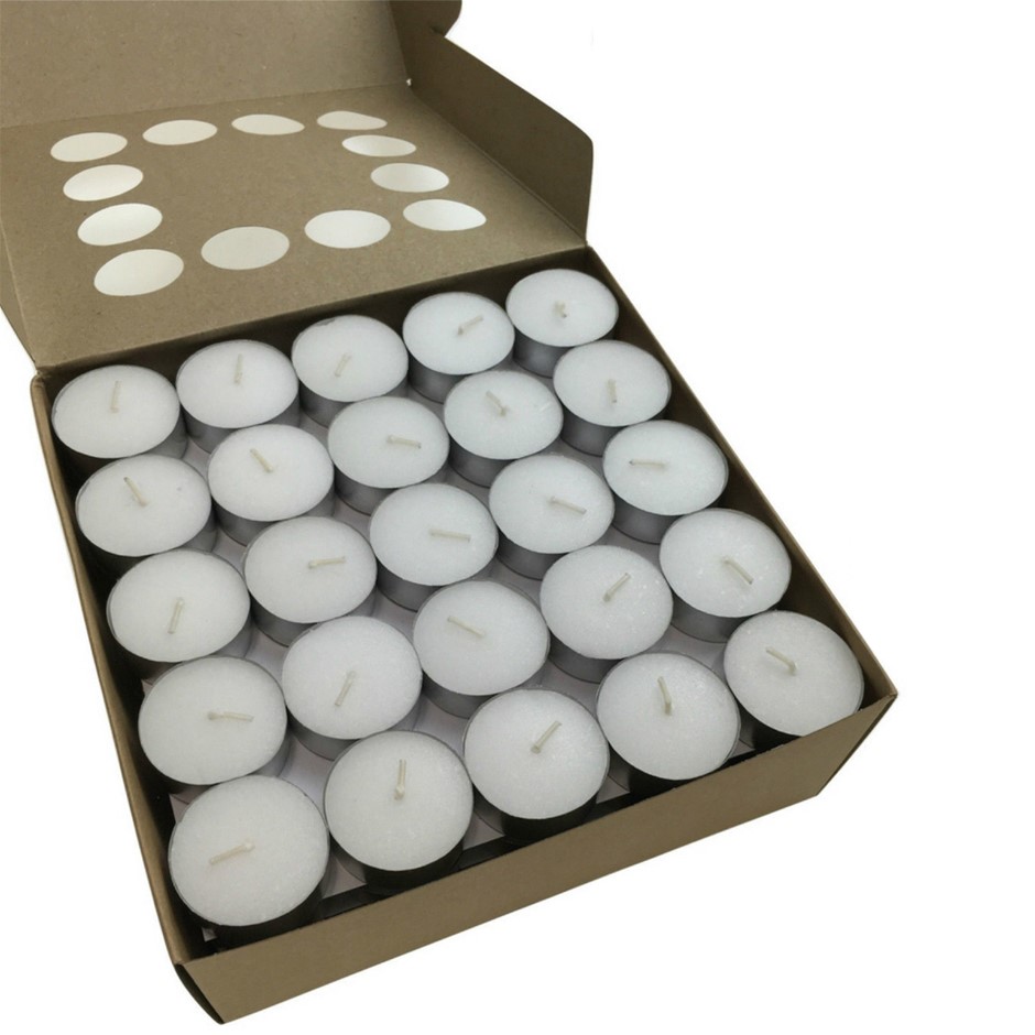 100pcs TEA LIGHT CANDLES 9 Hour Burn Tea