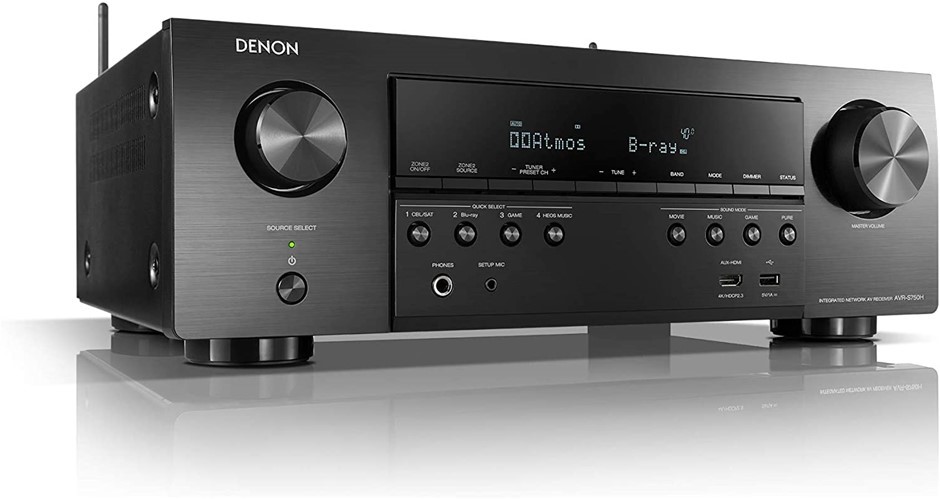 DENON AVR-S750H Receiver, 7.2 Channel, 4K Ultra HD Home Theater, Music Stre