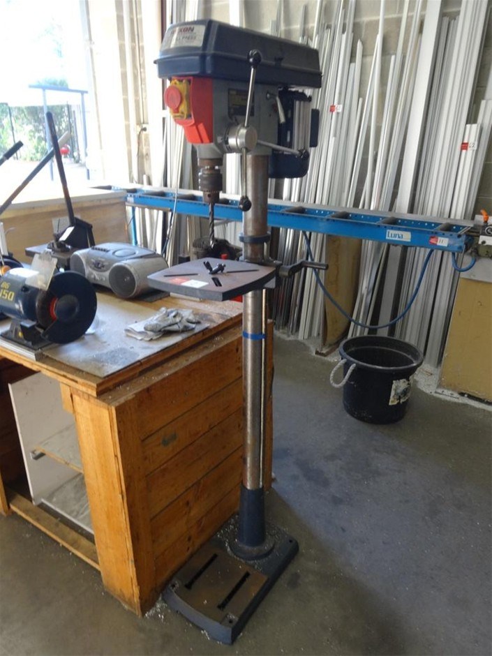 Pedestal Drill, Rexon 12`` Drill Press, 16mm chuck, 12 speeds, 230