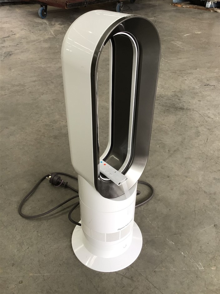 Dyson AM09 Hot + Cool Fan Heater - White/Nickel Auction (0007