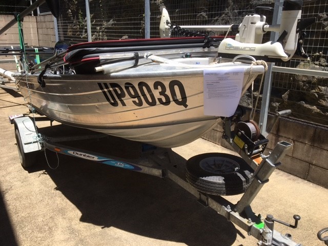 Quintrex 375 Dart Aluminium Boat & Trailer Auction (0001-7036423 ...