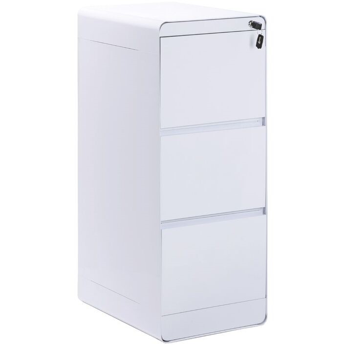Otto Venturo 3 Drawer Filing White Auction (00282185787