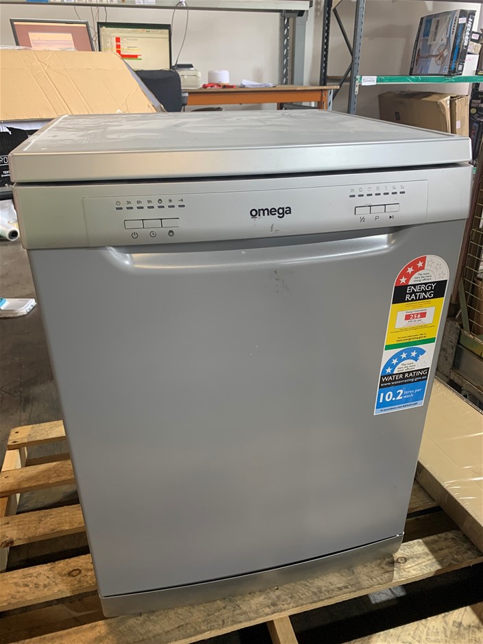 ODW600S OMEGA 60CM DISHWASHER SILVER 12 PLACE SETTING Auction (0078