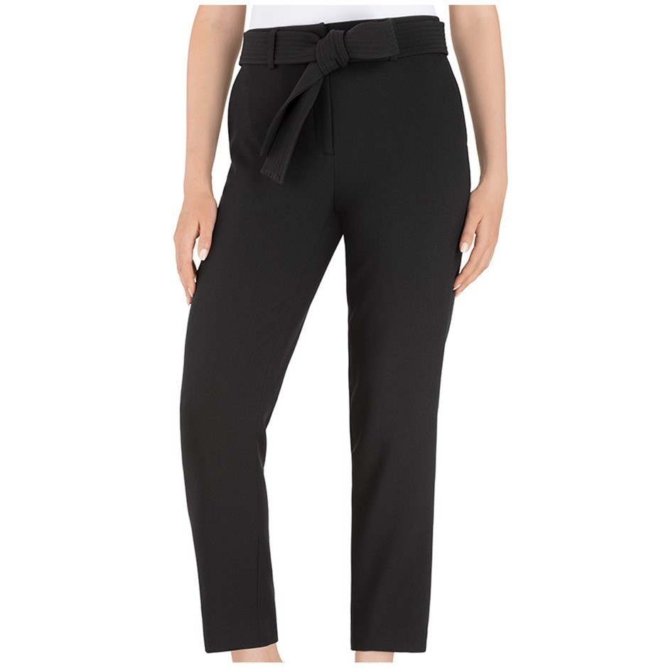 HILARY RADLEY Women's Tie Front Pants, Size 8, Polyester /Viscose/Elastane,