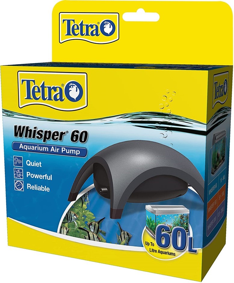 Tetra T281AU Whisper 60 Quiet Aquarium Air Pump, Small
