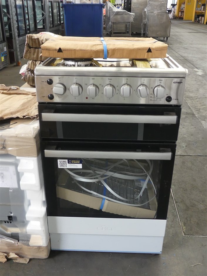 Chef 54cm lpg discount gas upright cooker