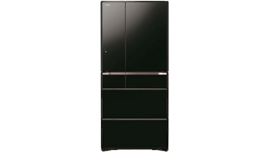 Hitachi 670L Multi Drawer Glass Finish French Door Fridge Black Auction (07372185439) Grays