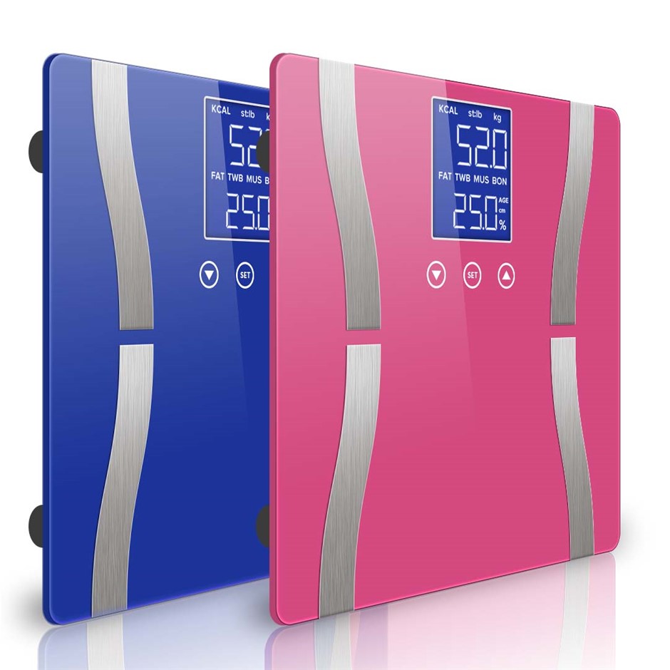 SOGA 2 x Digital Body Fat Bathroom Scale