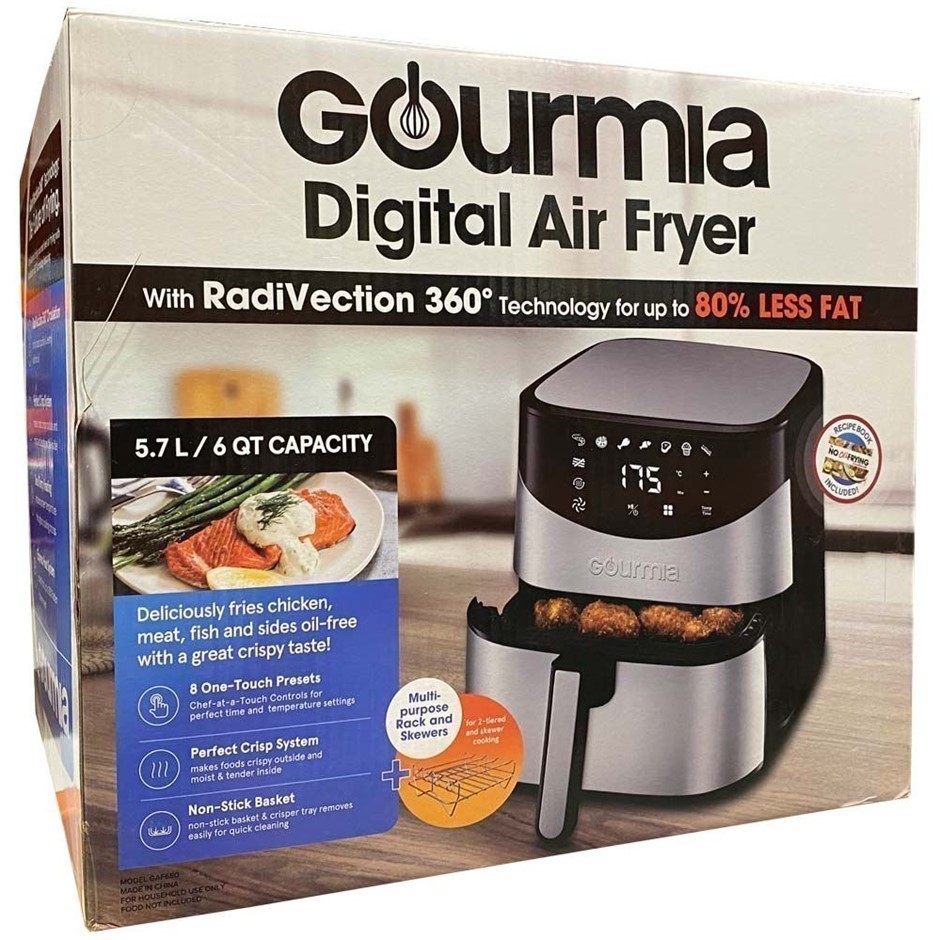 GOURMIA Digital Air Fryer, Model GAF698, 5.7L. Auction
