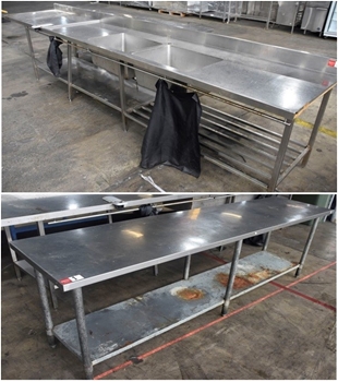 Stainless Steel Preparation Benches