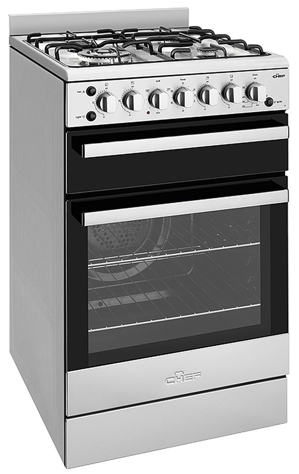 Chef CFG517SBLP 54cm Freestanding Gas Oven/Stove Auction (00572185556