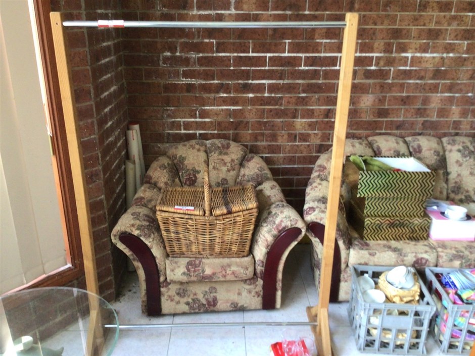 Timber clothes rack Auction (00533021626) Grays Australia