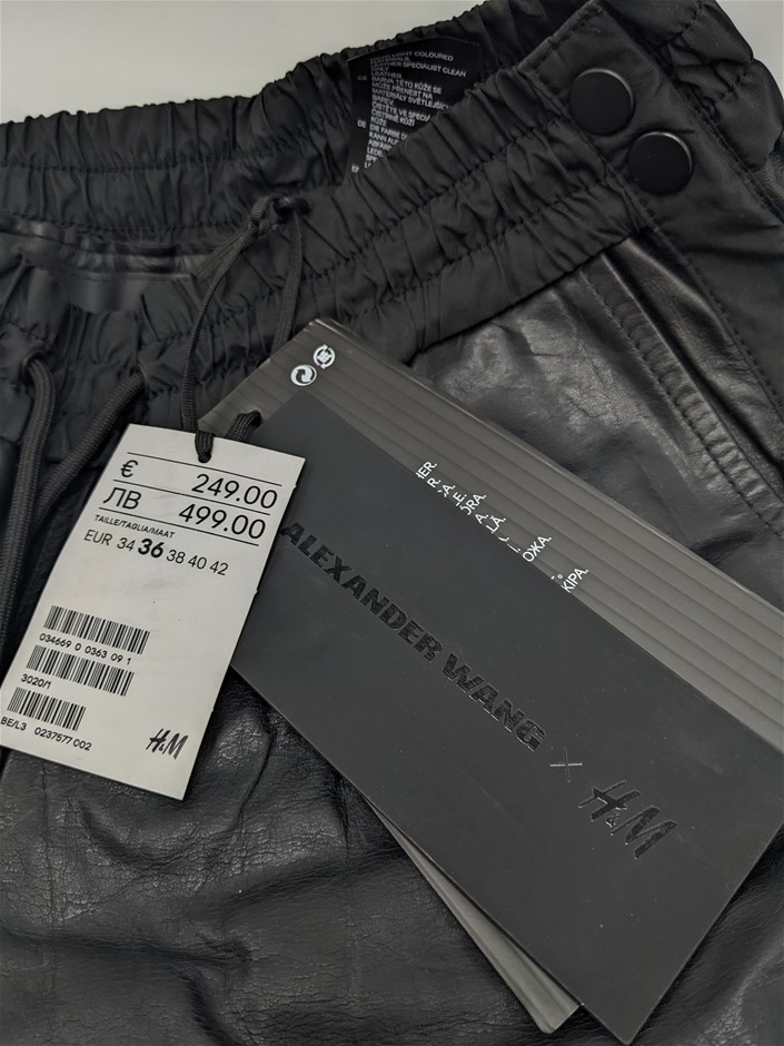 alexander wang h&m leather pants