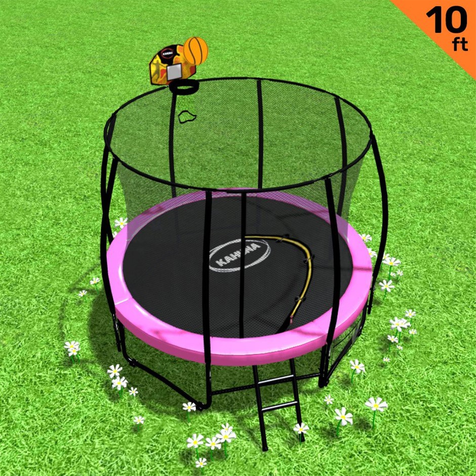 Trampoline 10ft Kahuna with Basket ball 