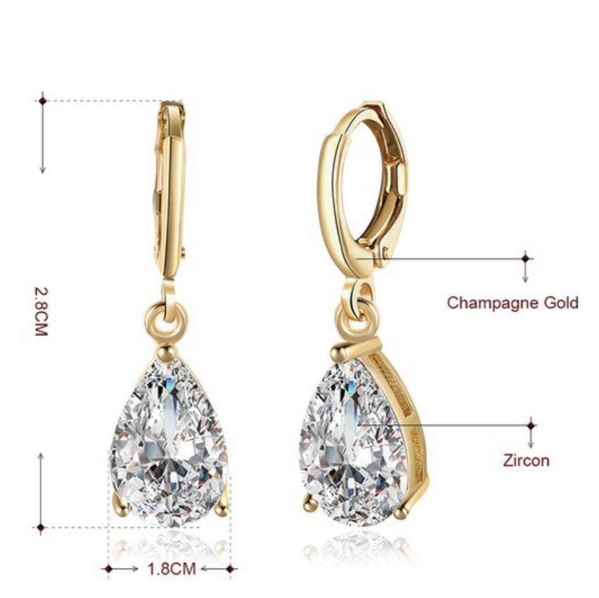 Womens waterdrop gold plated earrings. Auction (00112543146) Grays