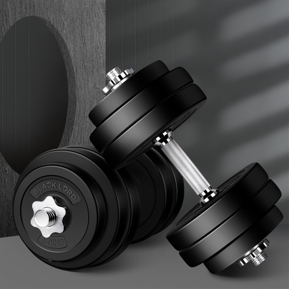 Dumbbell Set 30KG Adjustable Rubber Weig