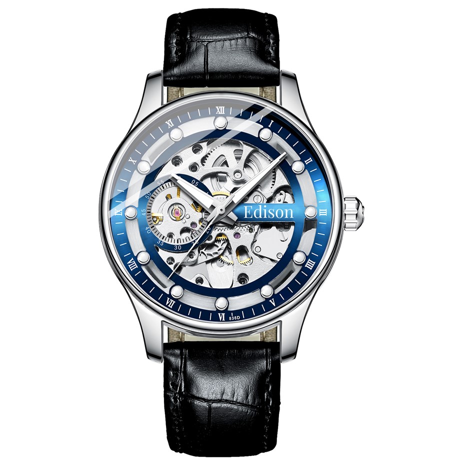 Edison skeleton outlet watch