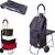 DBEST Trolley Dolly Shopping Grocery Foldable Cart Tailgate Black.
