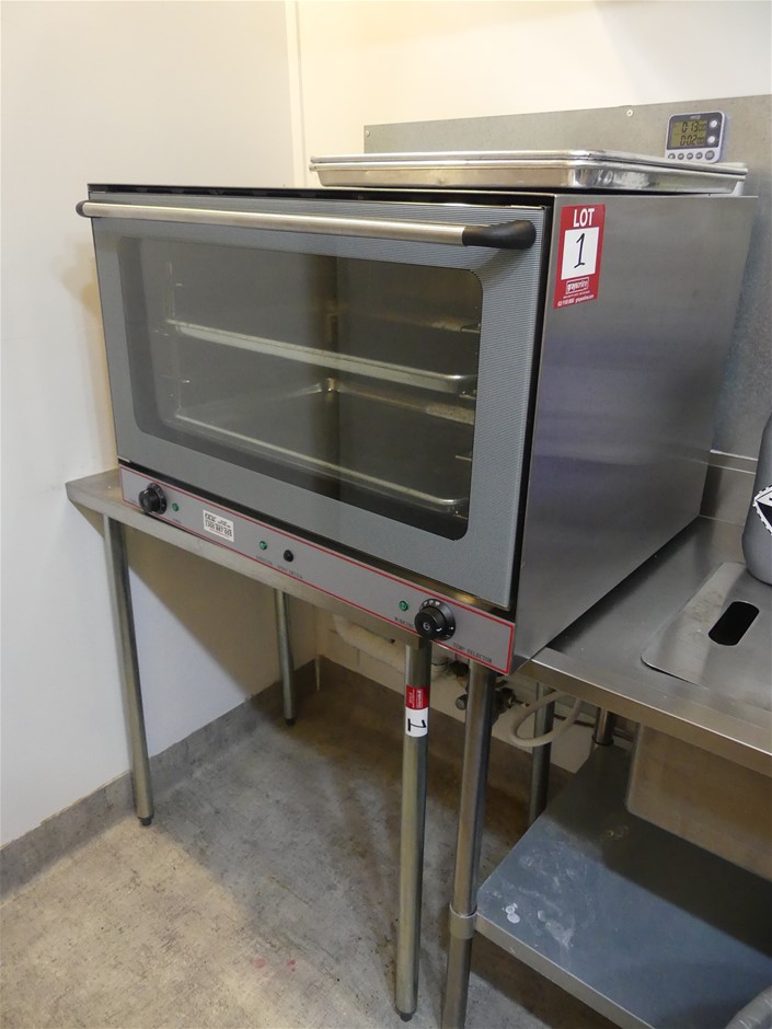 08 2020 FED YXD-8A Stainless Steel Steam Oven on Stainless Steel Stand ...