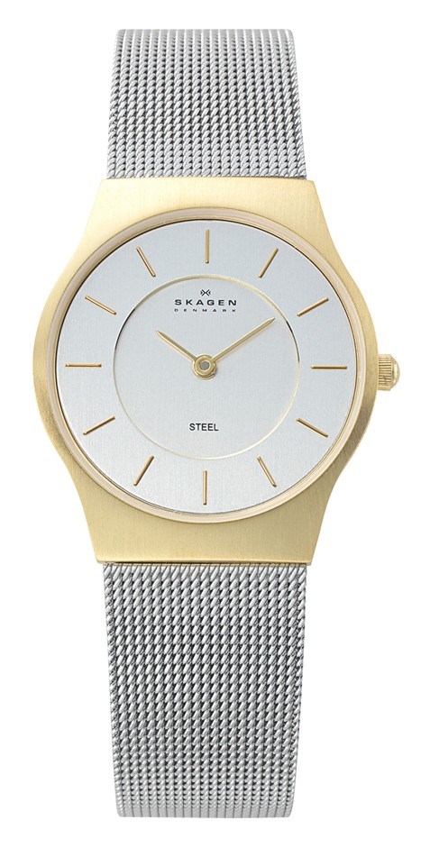 Skagen Ladies Two-tone Mesh Watch - 233S