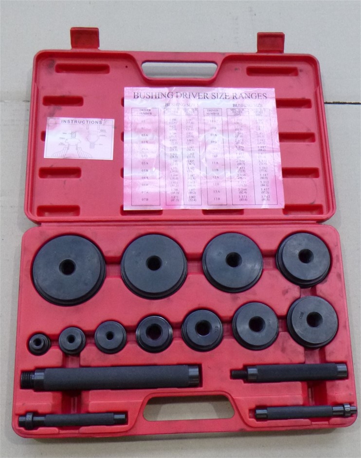 T & E Tool 9006 15 Piece Master Bushing Driver Set Auction (0024