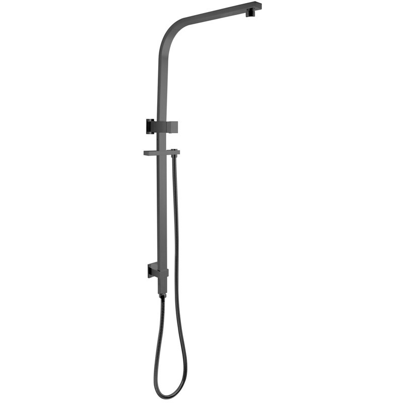 Square Brushed Nickel Shower Station w/o