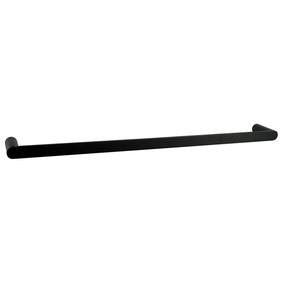 RUSHY Series Black Single Towel Rail 800