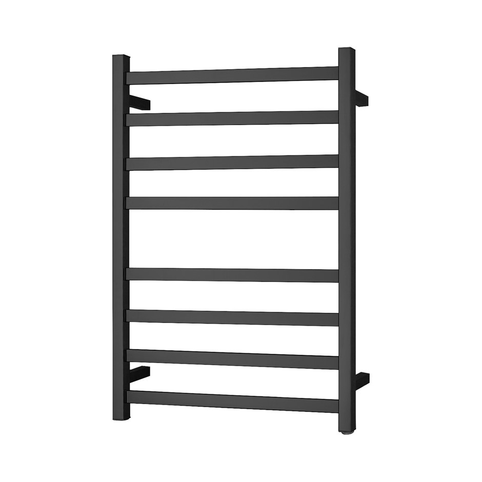 Black Square Electric Heated Towel Rack 