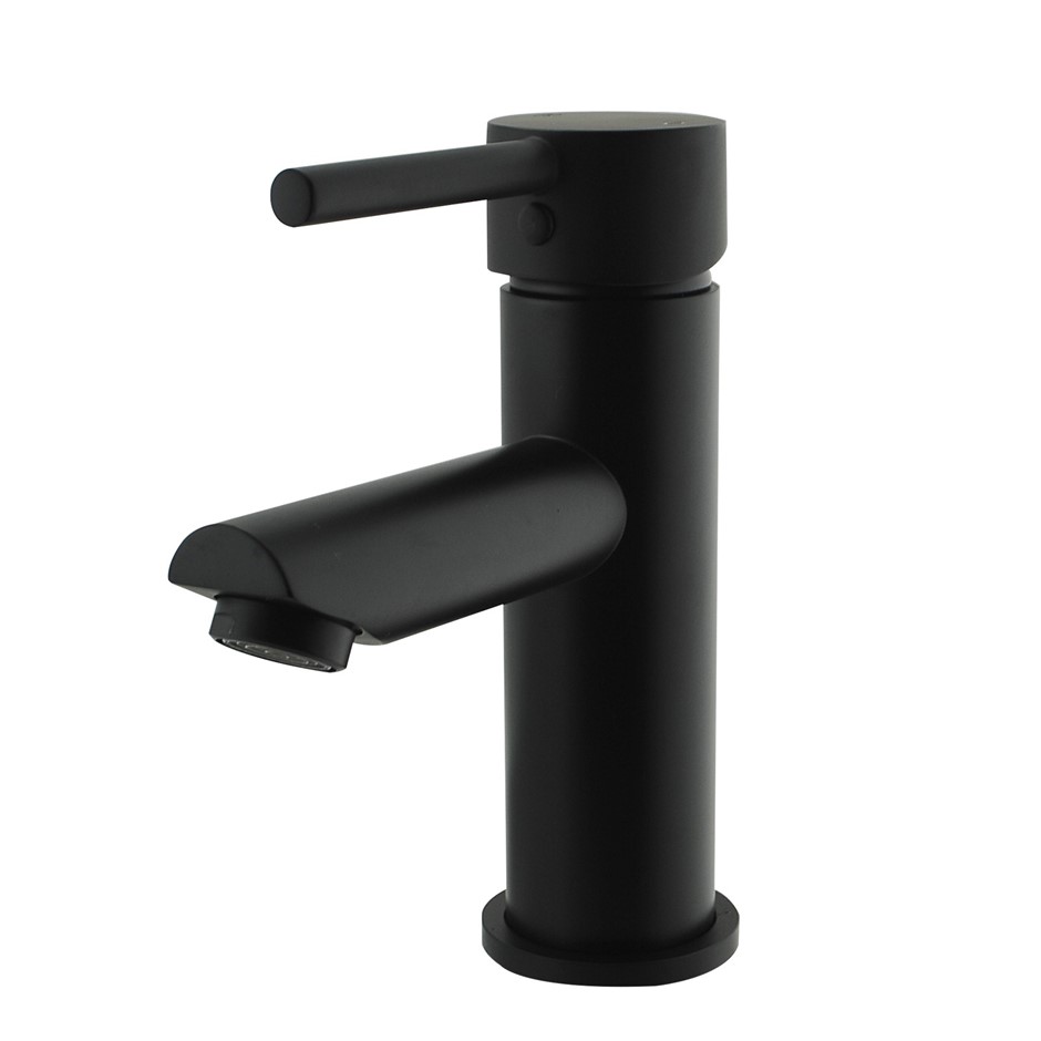 LUCID PIN Series Round Matt Black Basin 