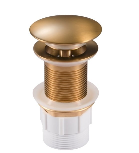 32/40mm Brushed Yellow Gold Mushroom Sol