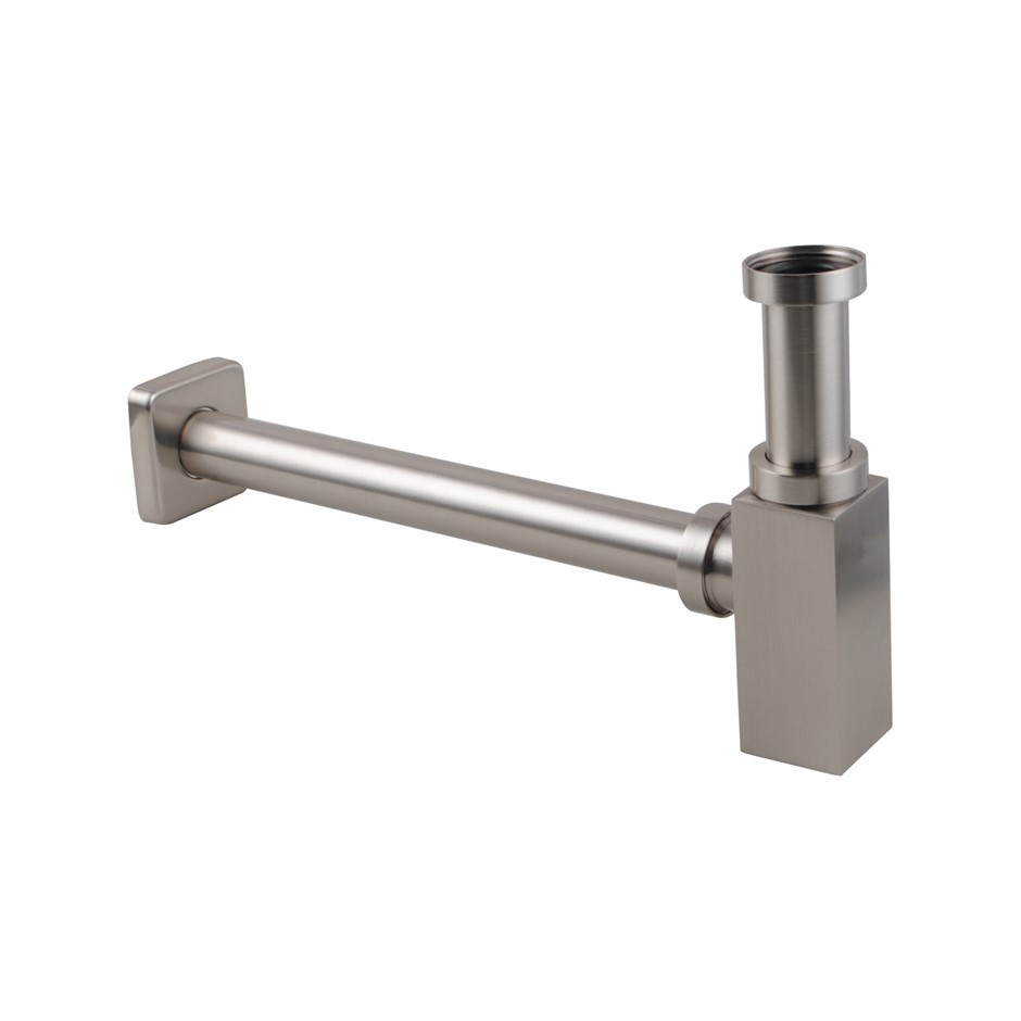 Brushed Nickel Bottle Trap 32mm