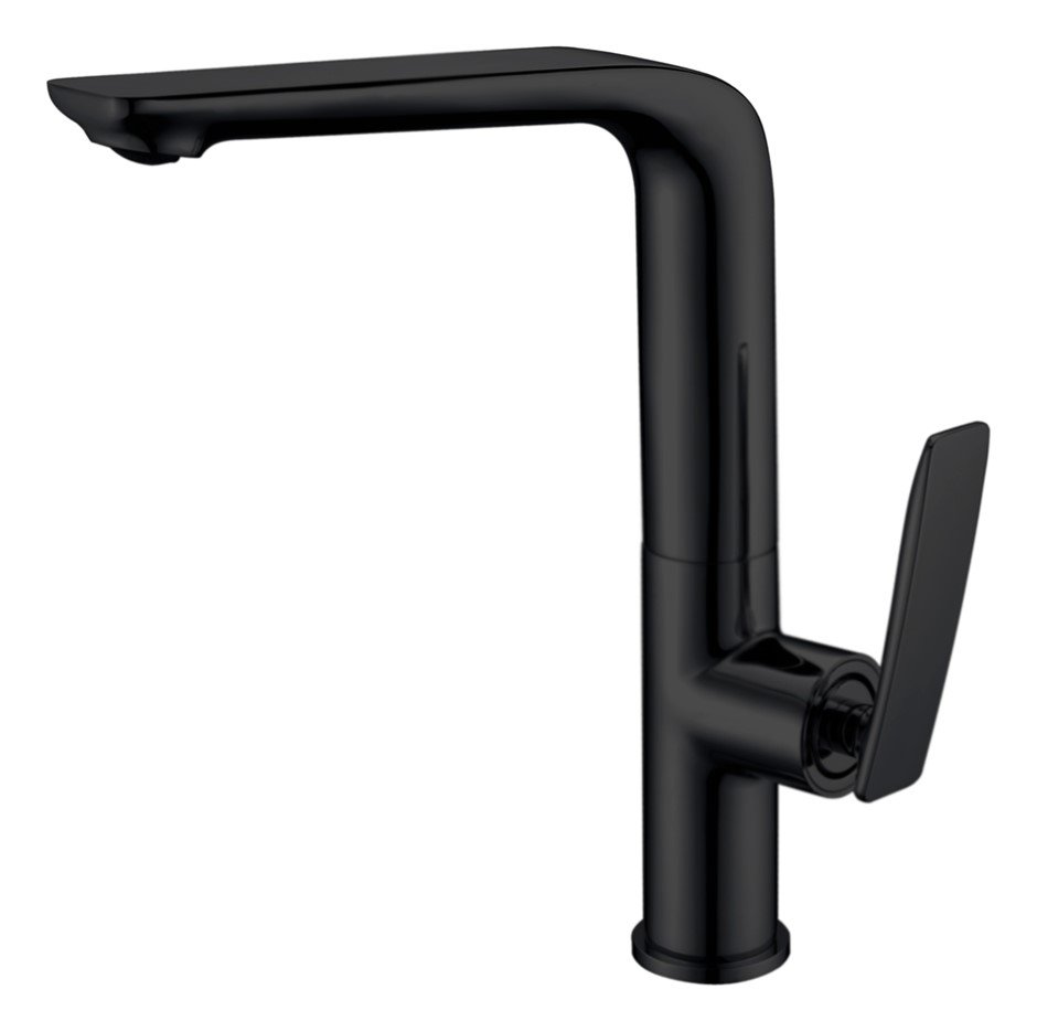 Black Swivel Flick Kitchen Sink Mixer Ta