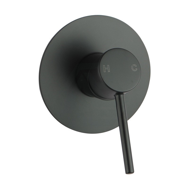 LUCID PIN Series Round Black Shower/Bath