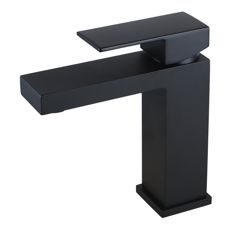 BLAZE Series Square Black Basin Mixer Ta