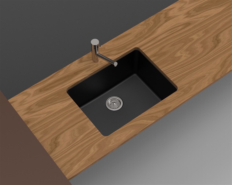 Black Granite Quartz Stone Undermount on