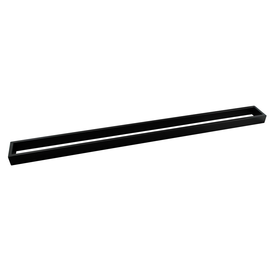 IVANO Series Black Single Towel Rail 800