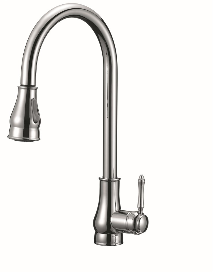 Round Chrome Vintage Pull Out Kitchen Si