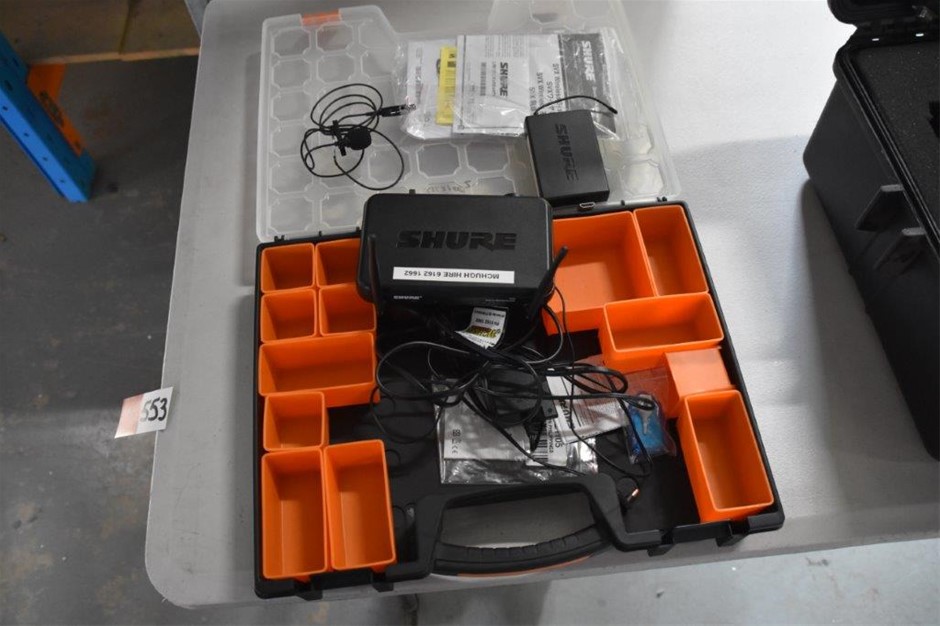 Shure Lapel Microphone Set Auction (05535049022) Grays Australia