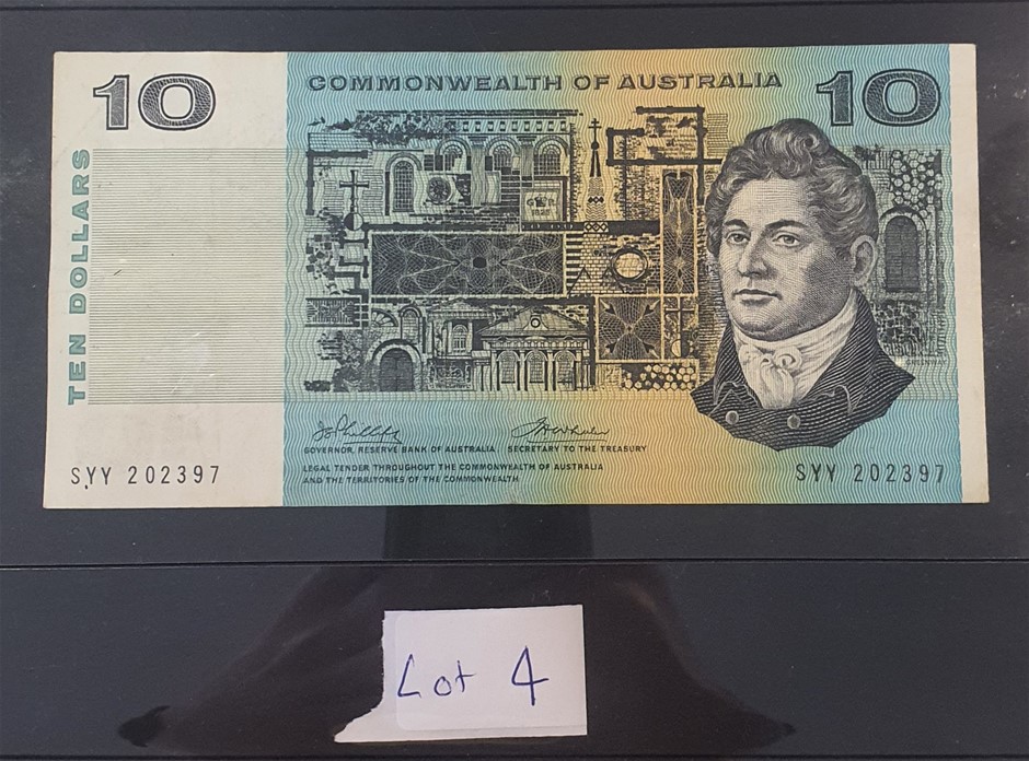 $10 Commonwealth of Australian bank note Auction (0004-7123167) | Grays ...